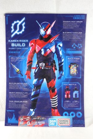 Photo1: Kamen Rider Build / Ichiban Kuji Clear Poster Build Rabbit Tank Form (1)