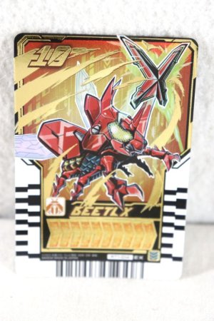 Photo1: Kamen Rider Gotchard / Ride Chemy Trading Card EX RT1-014 Beetle X (1)