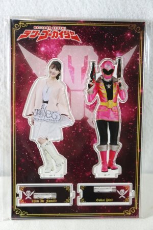 Photo1: Kaizoku Sentai Gokaiger / Acrylic Stand Ahim De Famille & Gokai Pink (1)