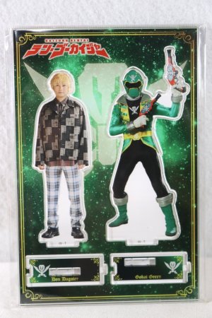 Photo1: Kaizoku Sentai Gokaiger / Acrylic Stand Don Dogoier & Gokai Green (1)