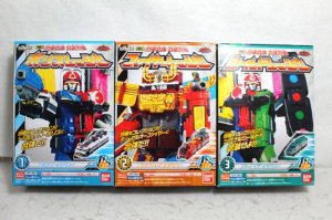 Photo1: Ressha Sentai ToQger / Minipla Police / Fire / Shield Ressha Set Sealed (1)