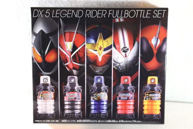 Kamen Rider Build / DX 5 Legend Rider Fullbottle Set with Package